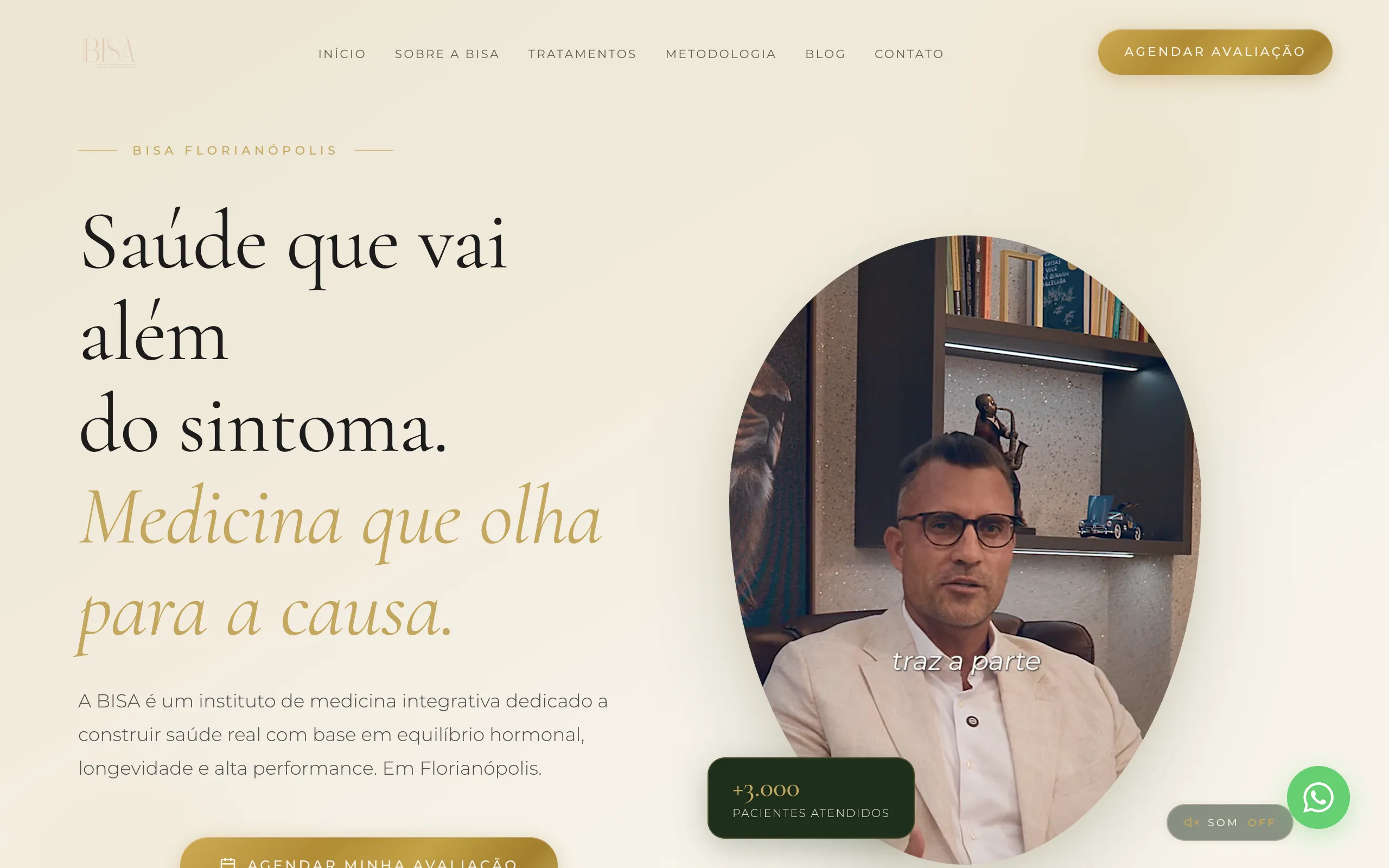 Capa do projeto: BISA Saúde Integrativa