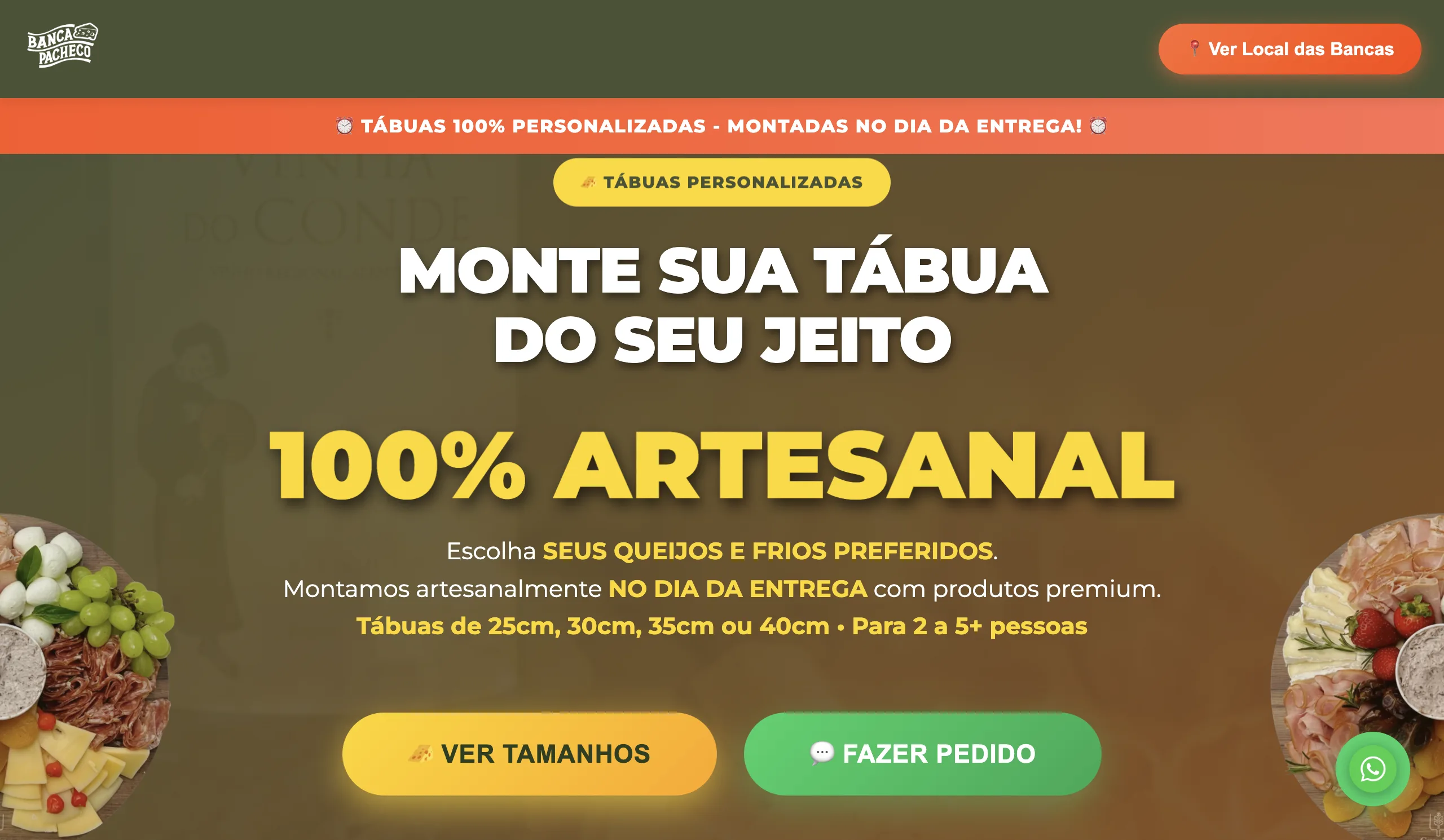 Capa do projeto: Banca Pacheco - Tábuas